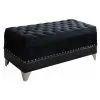 CoasterElevations 300644 Barzini - Velvet Upholstered Tufted Storage Bench - Black