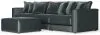 Jackson Furniture Industries 2245/37/31/36/12-35 Jackson Furniture Industries 2245/37/31/36/12-35 Remington - 3 Piece Modular Sofa And 1 Included Cocktail Ottoman - Pine