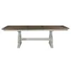 Intercon DK-TA-4098-RFO-C Intercon DK-TA-4098-RFO-C Drake - Dining Table - Rustic White / French Oak
