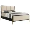 Coaster Fine Furniture 224331QCRM Arini - Queen Panel Bed - Cream And Black