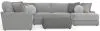 Jackson Furniture Industries 4047/63/59/30/76/28-38 Canyon - 4 Piece Sectional With Cuddler Seat Cushions, Included Accent Pillows And Cocktail Ottoman (Right Side Facing Chaise) - Platinum