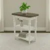 Liberty Furniture 762-OT1022 Turnberry Park - Chairside Table - Washed White