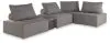 Ashley Furniture P160P5 Bree Zee - 5-Piece Outdoor Sectional With End Table - Brown