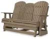 Ashley Furniture P114/835/820(2)/701 Ashley Furniture P114/835/820(2)/701 Hyland Wave - 4 Pc. - Glider Loveseat, 2 Swivel Glider Chairs, Cocktail Table - Driftwood