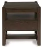 Ashley Furniture T856-2 Breckington - Square End Table - Dark Brown