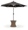 Ashley Furniture PCP790-706 Laguna Heights - Round End Table With Umbrella Option - Beige