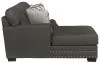 Jackson Furniture Industries 5473/42/75 Crawford - 2 Piece Sofa Chaise With LSF Chaise With 6 Included Accent Pillows - Dark Gray