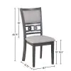 New Classic D1701-20-GRY Gia - Dining Chairs (Set of 2) - Gray