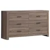 CoasterEveryday 207040KE-S5 Brantford - 5 Piece King Bedroom Set - Barrel Oak