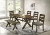 CoasterEveryday 106381-S6 Alston - 6 Piece Rectangular Dining Table Set - Knotty Nutmeg