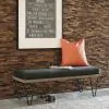 CoasterEssence 501837 Chad - Denim Upholstered Accent Bench - Dark Blue