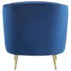 CoasterEssence 506863 Sophia - Upholstered Channel Tufted Barrel Accent Chair - Blue