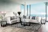 Furniture of America SM2217-LV Tegan - Loveseat - Beige / Light Blue