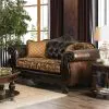Furniture of America SM6417-LV Quirino - Loveseat - Tan / Dark Brown