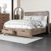 Furniture of America CM7360Q-BED Wynton - Queen Bed - Weathered Light Oak