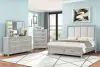 New Classic 00-2442-14C Fiona - 6/6 King 4 Piece Bedroom Set (Bed & Dresser & Mirror & Chest) - Gray