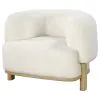 CoasterEveryday 903169 Lawler - Upholstered Barrel Back Accent Chair - Ivory