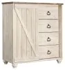 Ashley Furniture B267-48 Willowton - Dressing Chest - Whitewash