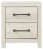 Ashley Furniture B192-92 Cambeck - Two Drawer Night Stand - Whitewash