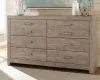 Ashley Furniture B070-31 Culverbach - Six Drawer Dresser - Gray