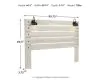 Ashley Furniture B192-58 Ashley Furniture B192-58 Cambeck - King Panel Headboard - Whitewash