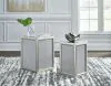 Ashley Furniture T957-16 Traleena - Nesting End Tables (Set of 2) - Silver Finish