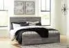 Ashley Furniture B1290/31/36/44/72/99 Ashley Furniture B1290/31/36/44/72/99 Bronyan - King Panel Bed - 5 Pc. - Dresser, Mirror, Chest, King Bed - Dark Gray