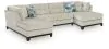 Benchcraft® 33004S3 Benchcraft® 33004S3 Maxon Place - 3-Piece Sectional With Double Chaise - Stone