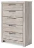 Ashley Furniture PCB1120-46 Ashley Furniture PCB1120-46 Broachmyn - Five Drawer Chest - Gray