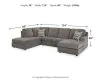 Ashley Furniture 29402S2 Ashley Furniture 29402S2 O'Phannon - Left Arm Facing Corner Chaise 2 Pc Sectional - Putty