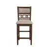 New Classic D1701-42S-CHY New Classic D1701-42S-CHY Gia - 3 Piece Dining Set (Counter Drop Leaf Table & 2 Chairs) Fabric - Cherry