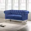 New Classic UKD13-20-BLUC Emma Crystal - Loveseat - Royal Blue