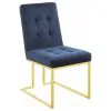 CoasterElevations 192493 Cisco - Velvet Upholstered Dining Side Chair (Set of 2) - Gold