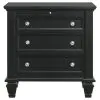 CoasterEssence 201329Q-S5 Sandy Beach - 5 Piece Queen Bedroom Set - Black