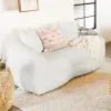 CoasterElevations 509872 Isabella - Faux Sheepskin Upholstered Loveseat Natural - Ivory