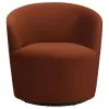 CoasterEssence 905631 Joyce - Upholstered Barrel Back Swivel Chair - Burnt Orange