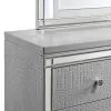 New Classic 00-9698S-DM New Classic 00-9698S-DM Valentino - 2 Piece Dresser & Mirror - Silver