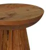 Coaster Fine Furniture 931155 Aureo - Round Solid Wood Accent Side Table - Wild Honey