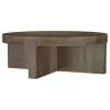 Coaster Fine Furniture 710138 Kinkaid - Round Solid Mango Wood Coffee Table - Brown