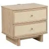 Coaster Fine Furniture 225042 Kailani - 2-Drawer Nightstand Bedside Table - Beige Oak