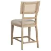Coaster Fine Furniture 109388-S8 Kailani - 8 Piece Counter Dining Set with Cabinet - Beige Oak