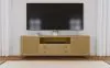 Coaster Fine Furniture 720253 Arini - Rattan Cane 2-Door TV Stand Media Console - Sand Wash