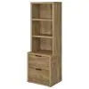 Coaster Fine Furniture 802693 Westpark - 3-Shelf Bookcase USB And Lockable Drawer - Mango