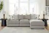 Benchcraft® 20305S4 Benchcraft® 20305S4 Aslan Court - 3-Piece Sofa Sectional With RAF Corner Chaise - Pebble
