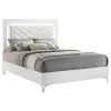 Coaster Fine Furniture 215791QB2 Cassia - Queen Footboard & Slats, Box 2 of 3 - White High Gloss