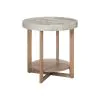 Liberty Furniture 701-OT1021 Liberty Furniture 701-OT1021 Danby - Chairside Table - Nutmeg & Alabaster