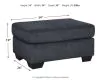 Ashley Furniture 8721314 Altari - Ottoman - Slate