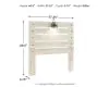 Ashley Furniture B192-87 Ashley Furniture B192-87 Cambeck - Full Panel Headboard - Whitewash