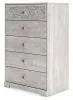 Ashley Furniture EB1811-245 Paxberry - Five Drawer Chest - Whitewash