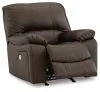 Ashley Furniture U4380898 Leesworth - Power Rocker Recliner - Dark Brown